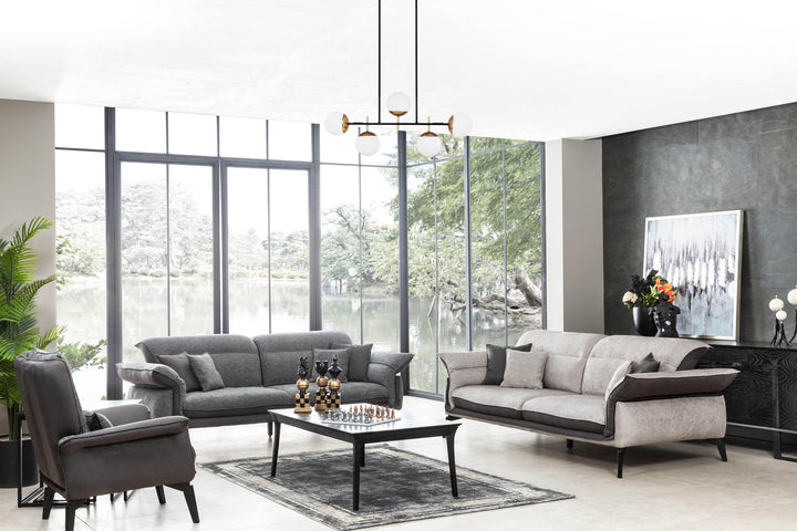 Panamera Sofa Set (Black)