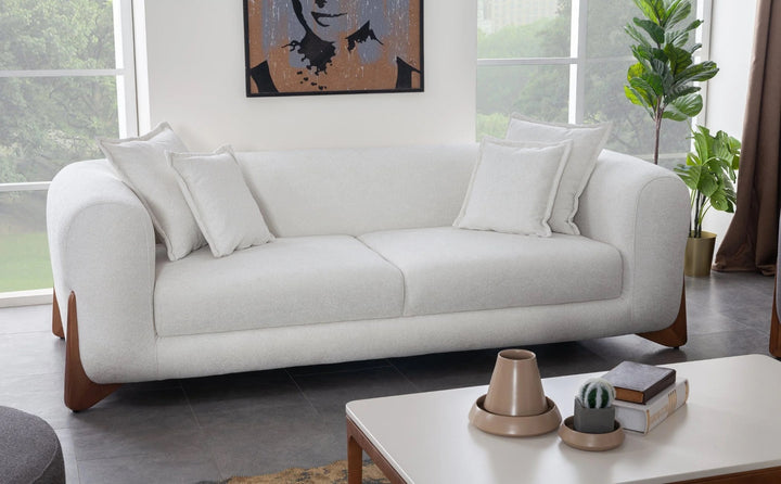 Relax Sofa Set (Cream & Black Color)